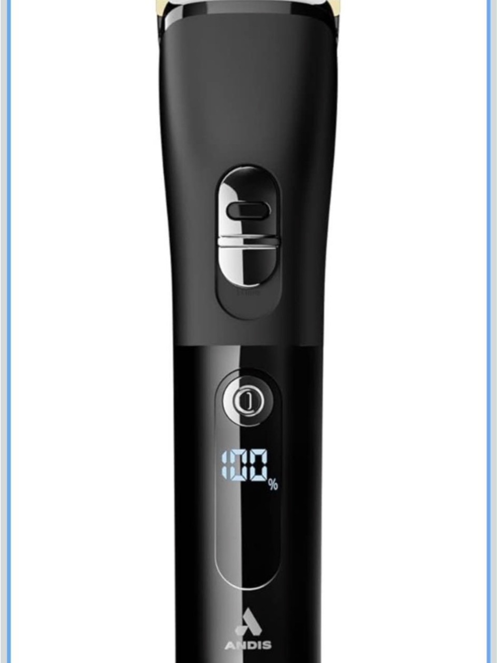 Andis Black Cordless Hair Trimmer with Digital Battery Display